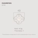 TESTA Massive Messing-Klee-Rückplatte