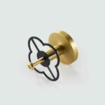 TESTA Massive Messing-Klee-Rückplatte