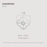 TESTA Massive Messing-Klee-Rückplatte