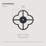 TESTA Massive Messing-Klee-Rückplatte