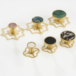 TESTA Star-Rückplatte aus massivem Messing