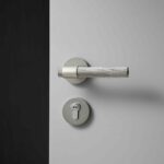 TOLLO Brass Lever Door Handle & Lock Set
