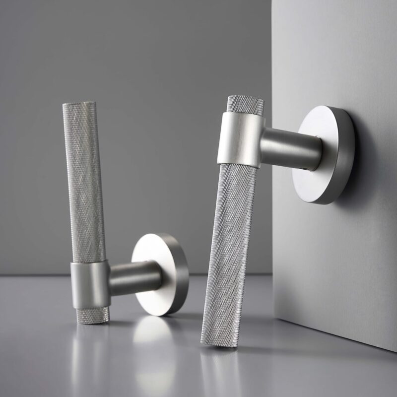 TOLLO Brass Lever Door Handle & Lock Set