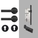 TOLLO Brass Lever Door Handle & Lock Set