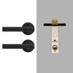 TOLLO Brass Lever Door Handle & Lock Set