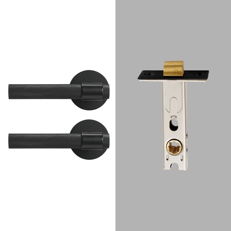 TOLLO Brass Lever Door Handle & Lock Set