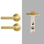 TOLLO Brass Lever Door Handle & Lock Set