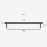 Maniglia TOMA in ottone massiccio