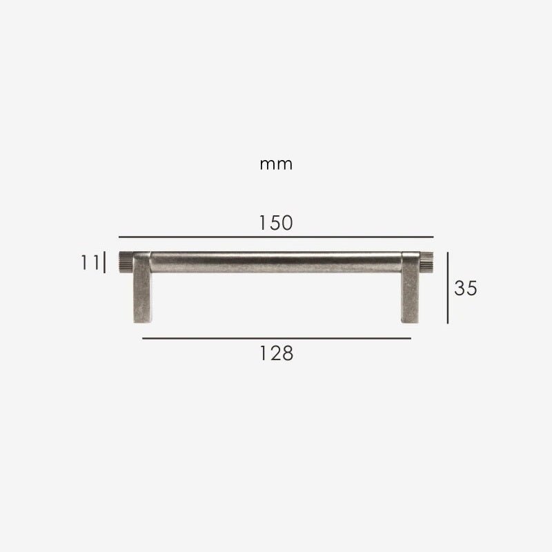 Maniglia TOMA in ottone massiccio