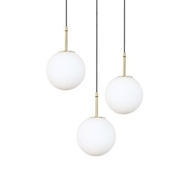Handcrafted solid brass hardware and lighting. 63 TURBEN Cluster Pendant Light - meraki.