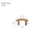 VEDA Gehamerde messing handgrepen