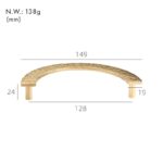 VEDA Gehamerde messing handgrepen