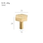 Pomelli in ottone martellato VEDA