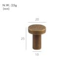 Pomelli in ottone martellato VEDA