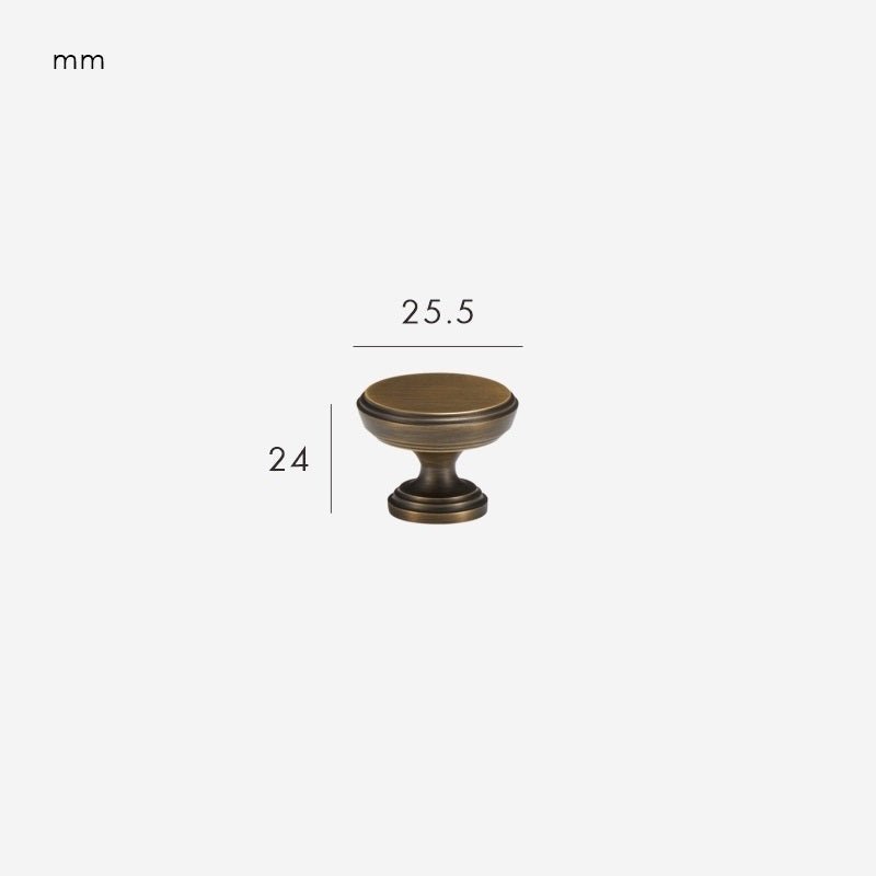 VELA Massiver Messingknauf