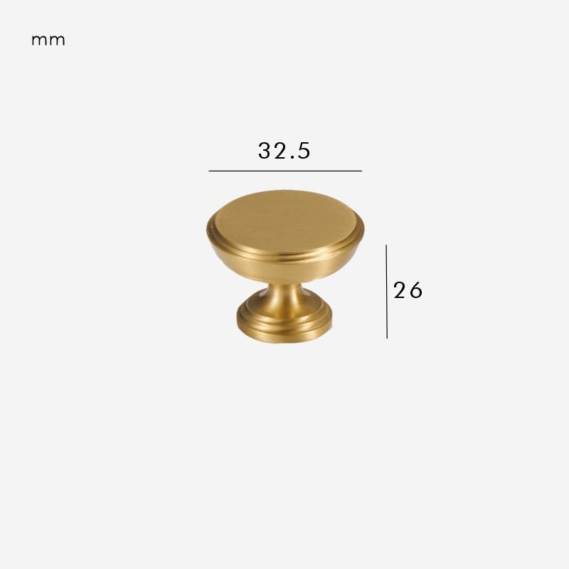 VELA Massiver Messingknauf