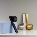 VERTO Ensemble de poignée de porte et de serrure à levier en laiton massif