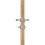 VERTO Ensemble de poignée de porte et de serrure à levier en laiton massif