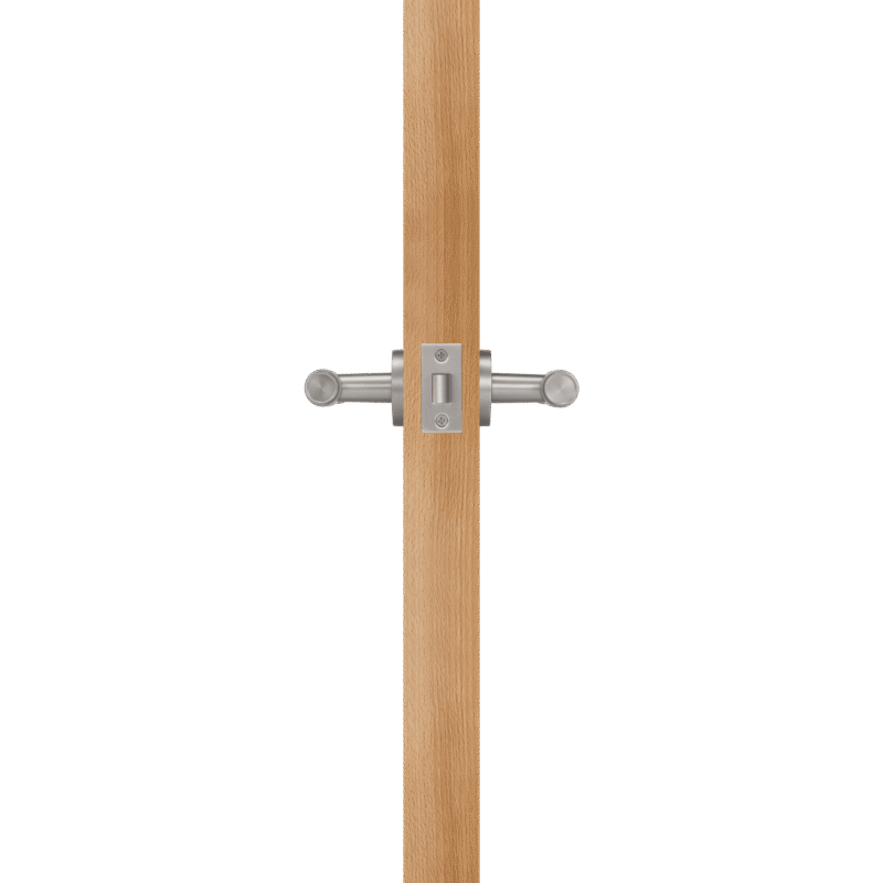 VERTO Ensemble de poignée de porte et de serrure à levier en laiton massif