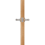 VERTO Ensemble de poignée de porte et de serrure à levier en laiton massif