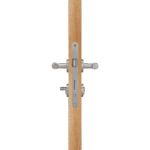 VERTO Ensemble de poignée de porte et de serrure à levier en laiton massif