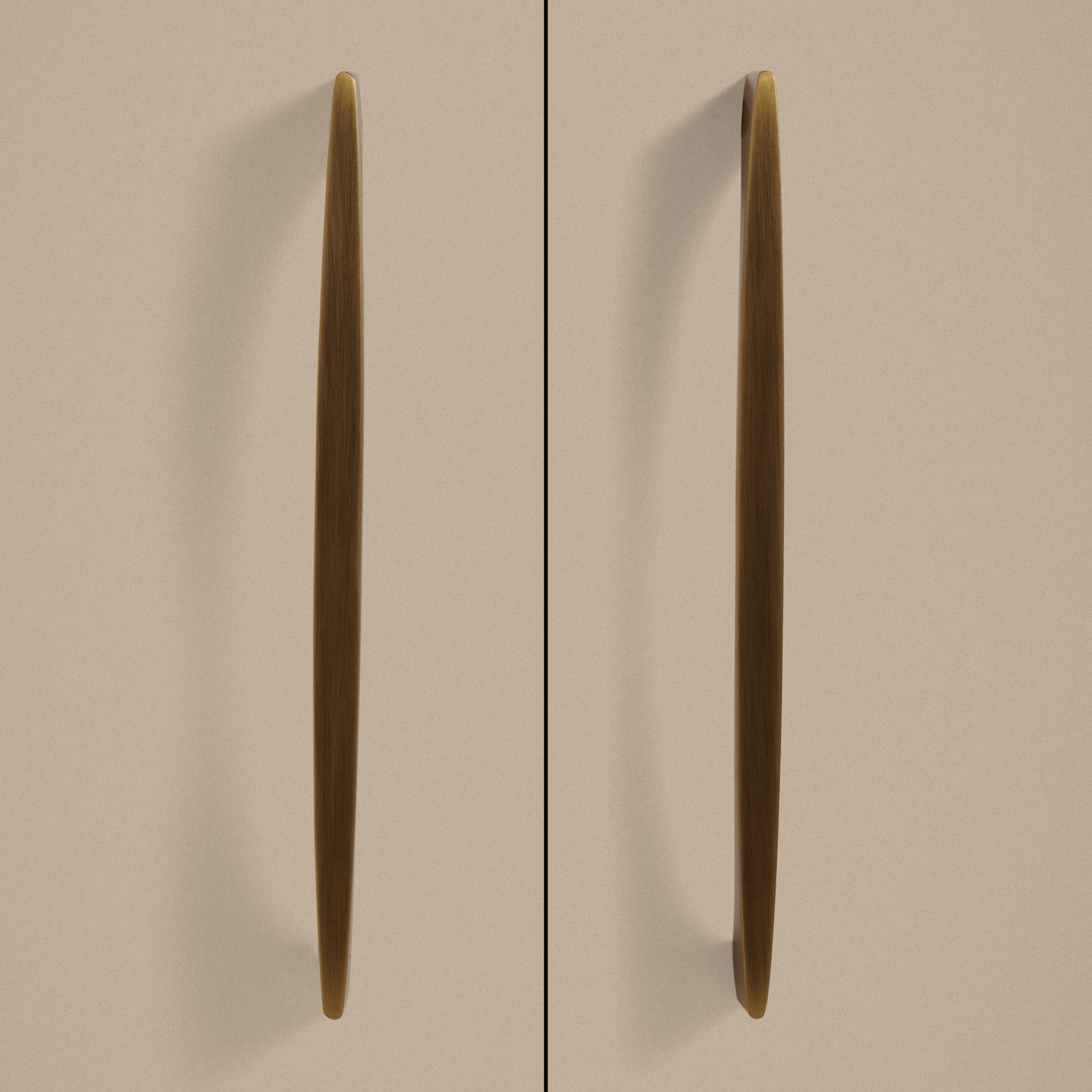 Maniglia VION in ottone massiccio