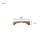 Maniglia VION in ottone massiccio