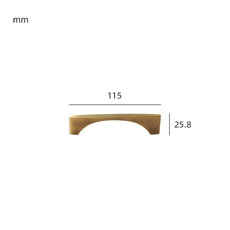 Maniglia VION in ottone massiccio