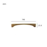 Maniglia VION in ottone massiccio