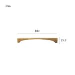 Maniglia VION in ottone massiccio