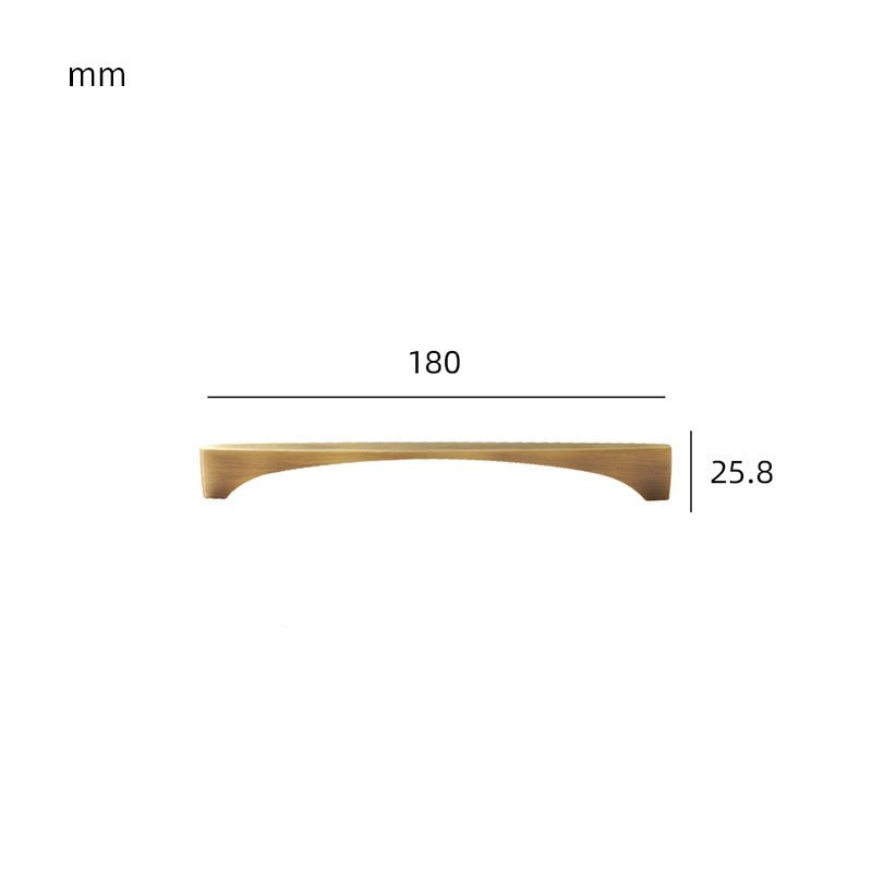 Maniglia VION in ottone massiccio