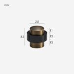 VORDA Massief messing deurstopper