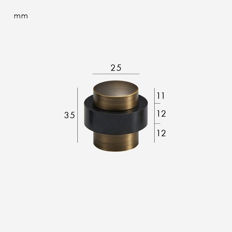 VORDA Massief messing deurstopper