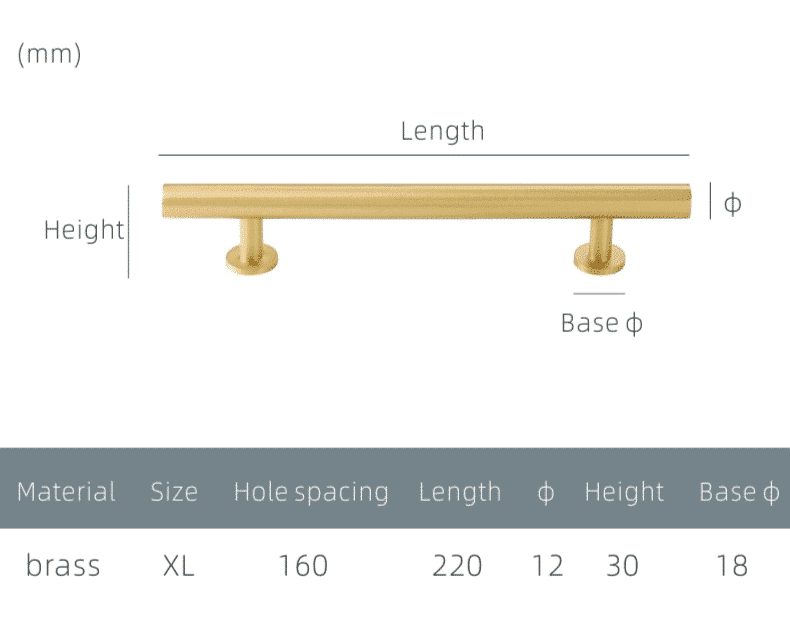 VORM Massief Messing Handgrepen