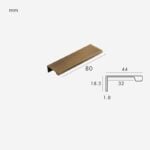 VYRA Tiranti per bordi in ottone massiccio