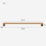 Manijas XYLO de haya y latón