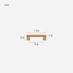 Manijas XYLO de haya y latón