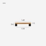 Manijas XYLO de haya y latón