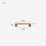 Manijas XYLO de haya y latón