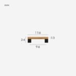 Manijas XYLO de haya y latón