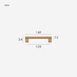 Manijas XYLO de haya y latón