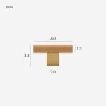 XYLO Beech & Brass T-Bars